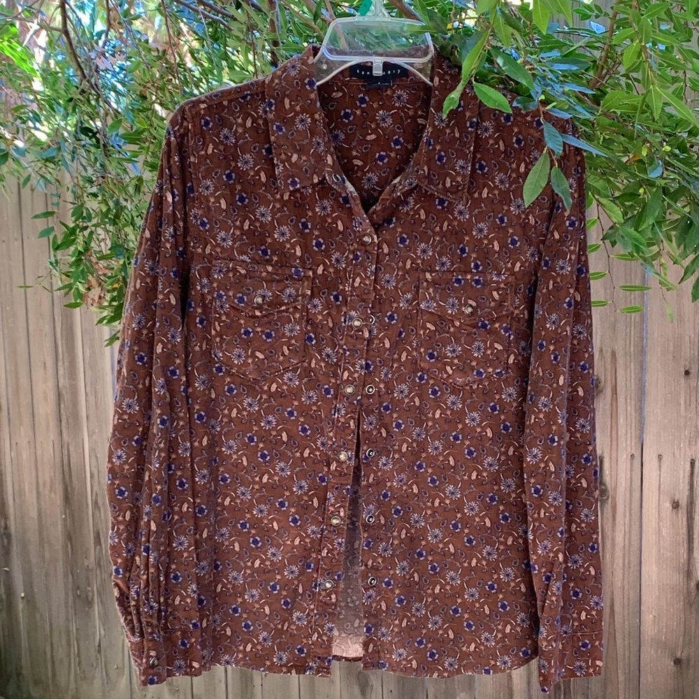 Sanctuary corduroy bottom down shirt